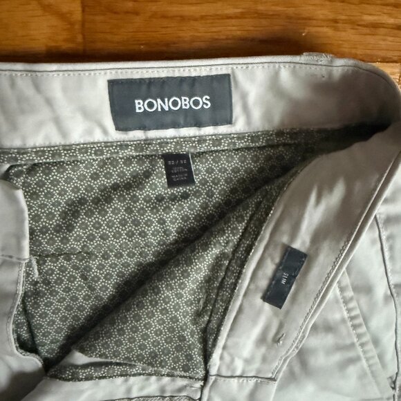 Bonobos Pants Mens 32x32 Blue Straight Chino - Picture 3 of 3